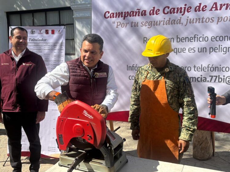 Ponen en marcha campaña de Canje de Armas 2026 en Victoria