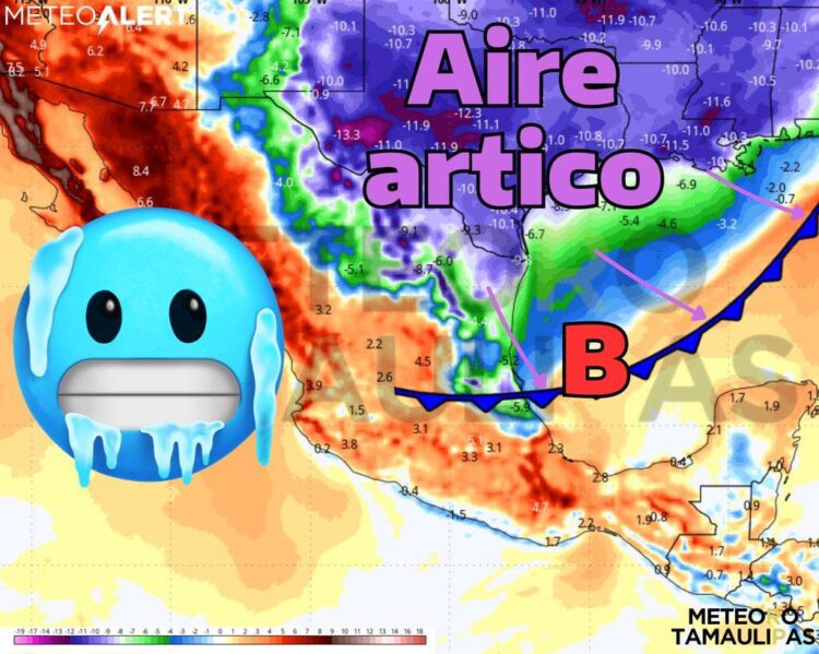 Aire ártico provocaría descenso de temperaturas en Tamaulipas