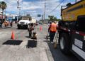 Llega bacheo a las colonias Nacozari, Del Periodista y Las Palmas