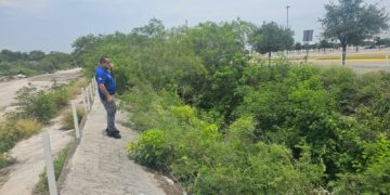 Refuerzan limpieza de drenes en Victoria