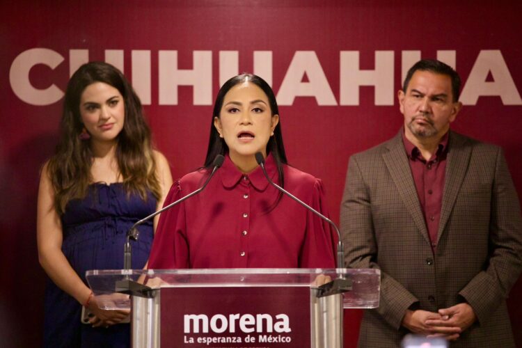 Morena llama a marcha en Chihuahua para exigir desafuero de Maru Campos