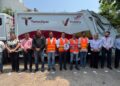 Entrega alcalde de Victoria equipamiento y nuevo camión para recolección de basura