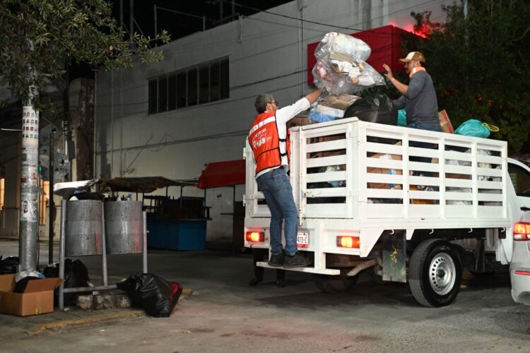 Muestra zona centro de Victoria limpieza en sus calles