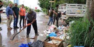 Recorre y supervisa alcalde Lalo Gattás operativo de limpieza en puntos de recolección de basura
