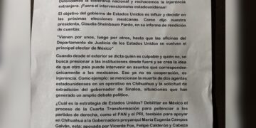 Morena lanza posicionamiento contra presunta injerencia de EU