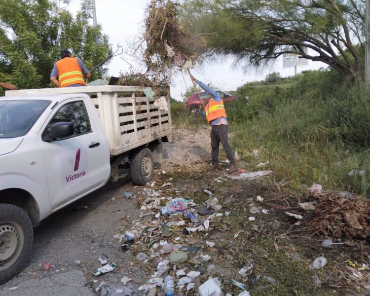 Mantiene Servicios Públicos recolección de basura al 100% en Victoria