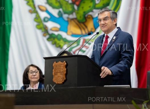 Apremia Américo definición política en su gabinete en Tamaulipas