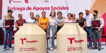 Mitigan sed con entrega de tinacos en Nuevo Laredo
