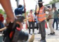 Continúa Gattás con la supervisión a trabajos de rehabilitación de calles en Victoria