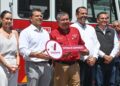 En el marco del Día del Bombero, Lalo Gattás entrega gran camión equipado