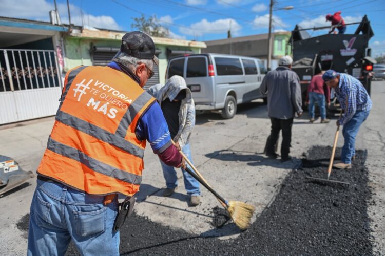 Registra gran avance el plan de rehabilitación de calles en Victoria