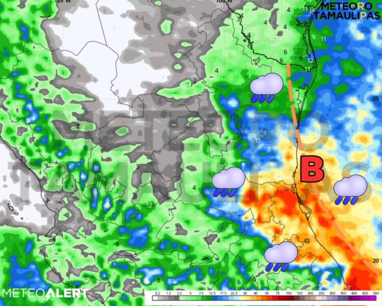 Lluvias volverán a tomar protagonismo en Tamaulipas
