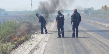 Arde yonque en Jiménez  y moviliza a la Guardia Estatal