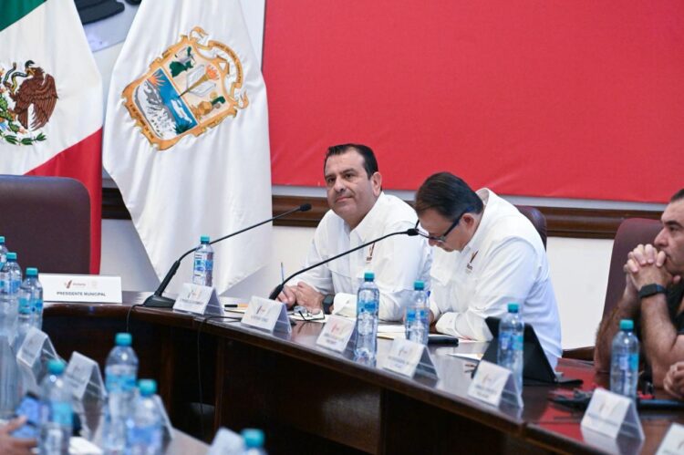 Coordina Hugo Reséndez trabajos de sesión 99 de Mesa de Seguridad