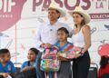 Llevan Lucy y Lalo Gattás programa «Pasos por la Educación» al ejido La Presa