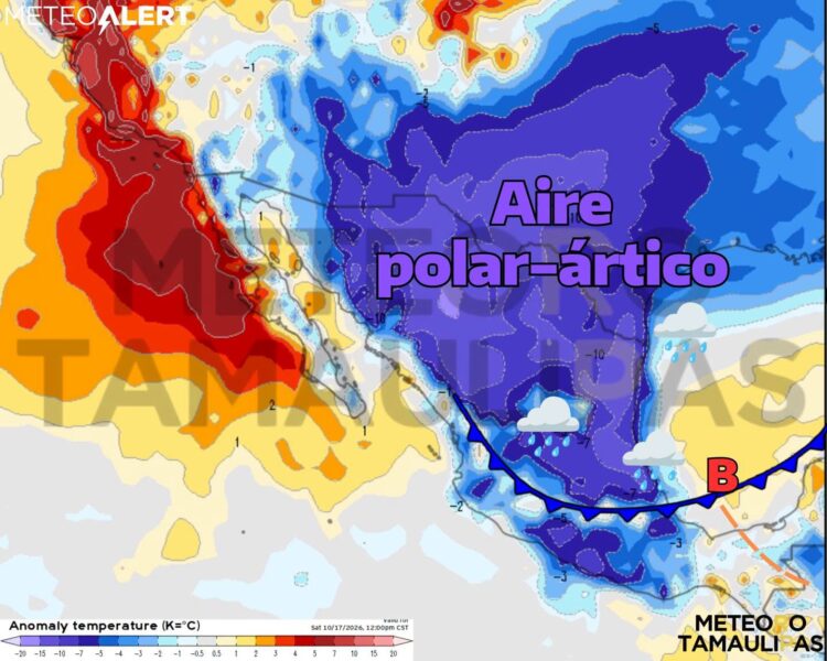 Se acerca aire ártico-polar a Tamaulipas