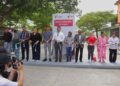 Entrega Lalo Gattás calle de concreto hidráulico en la Ampliación Las Playas