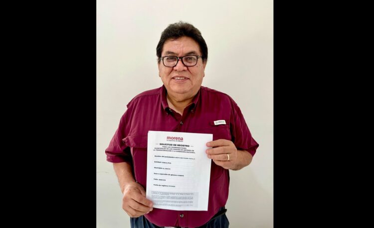 El doctor Moctezuma Castillo se registra para coordinar comités de Morena en El Mante