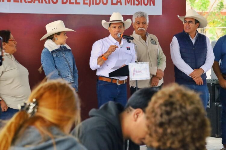 Reafirma Lalo Gattás compromiso con las comunidades rurales en el 102 aniversario del ejido La Misión 
